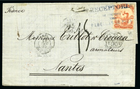 Stamp of Peru » General Issues 1875 (March-Oct). Two covers carried at single and
