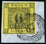 Stamp of Large Lots and Collections German States: 1851-1864 Clean attractive mint and used collection neatly housed in blue Lighthouse stockbook