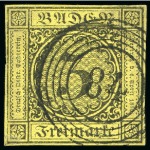 Stamp of Large Lots and Collections German States: 1851-1864 Clean attractive mint and used collection neatly housed in blue Lighthouse stockbook