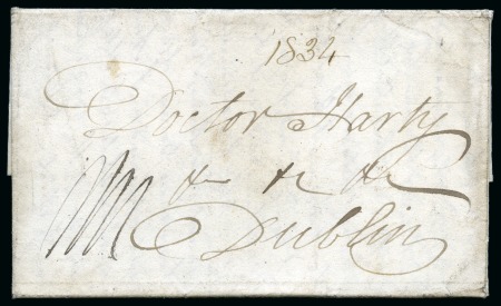 Stamp of Peru » Pre-Adhesive Period 1834 (March 1). Entire letter to Dublin, with Kingsbridge
