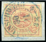 Stamp of Large Lots and Collections German States: 1861-1866 Estate lot in small carton 