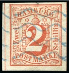 Stamp of Large Lots and Collections German States: 1861-1866 Estate lot in small carton 
