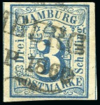 Stamp of Large Lots and Collections German States: 1861-1866 Estate lot in small carton 