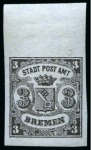 Stamp of Large Lots and Collections German States: 1861-1866 Estate lot in small carton 