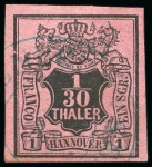 Stamp of Large Lots and Collections German States: 1861-1866 Estate lot in small carton 