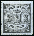Stamp of Large Lots and Collections German States: 1861-1866 Estate lot in small carton 