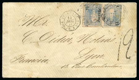 Stamp of Mexico » Later Issues Mexico Maritime Mail balance collection. 1827-67, assembly of 26 covers written up on exhibition pages