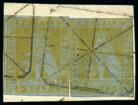 Stamp of Large Lots and Collections Italy - Tuscany: 1851-60, lot consisting of more than 140 used stamps