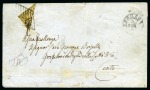 Stamp of Italian States » Romagna 1859, lotto composto dalla serie nuova con gomma, più 13 francobolli usati, la maggior parte su frammento e compreso un 8 b., come pure una lettera da Ferrara per Cento affr. con un 2 b. frazionato a metà