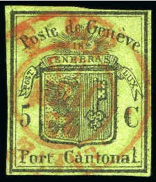 Stamp of Switzerland / Schweiz » Kantonalmarken » Genf Genferadler