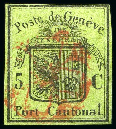 Stamp of Switzerland / Schweiz » Kantonalmarken » Genf Genferadler