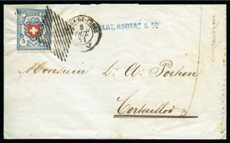 Stamp of Switzerland / Schweiz » Rayonmarken » Rayon I, hellblau, ohne KE (STEIN B3) Rayon