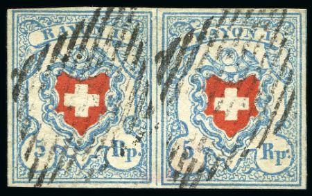 Stamp of Switzerland / Schweiz » Rayonmarken » Rayon I, hellblau, ohne KE (STEIN C1) Rayon