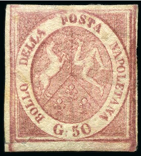 Stamp of Italian States » Naples 1858-60, interessante selezione di 21 francobolli,
