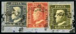 Stamp of Italian States » Sicily 1859, piccolo gruppo di sette francobolli nuovi ben marginati 