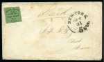 Stamp of United States » Local Stamps Union Square NY : 1852 1c black in dark green (141L1),