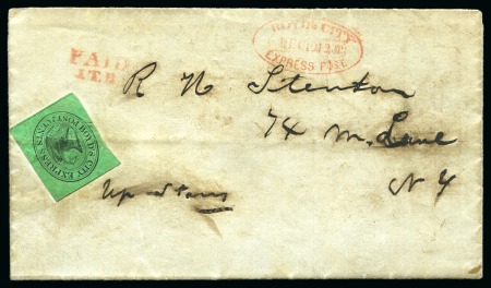 Stamp of United States » Local Stamps Boyd's City Express NY : 1844-55 2c Black on green,