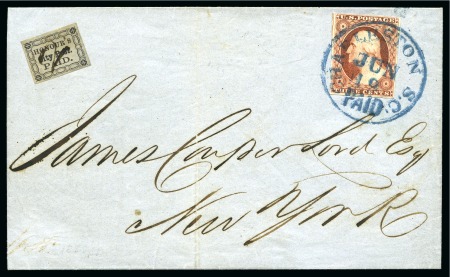 Stamp of United States » Carrier Issues Honour's City Express : 1851-58 2c black on blue, single
