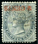 Stamp of Mauritius 1878-1899, Selection of stamps incl. 1878 mint set