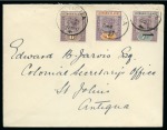 Stamp of Leeward Islands 1902 (Sep 5) Envelope sent within Antigua with 1902