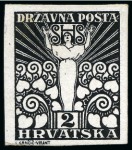 Stamp of Yugoslavia 1919 Issues for Croatia, selection of 14 stamps and