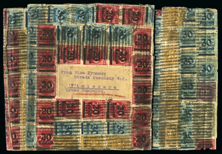 Stamp of Germany » German Empire 1923 (Oct 10) Cover from Chemnitz to Timisoara (Romania),