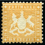Stamp of Large Lots and Collections German States: 1849-1865 Estate lot in one small carton