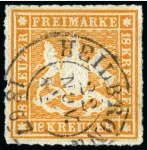 Stamp of Large Lots and Collections German States: 1849-1865 Estate lot in one small carton