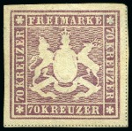 Stamp of Large Lots and Collections German States: 1849-1865 Estate lot in one small carton