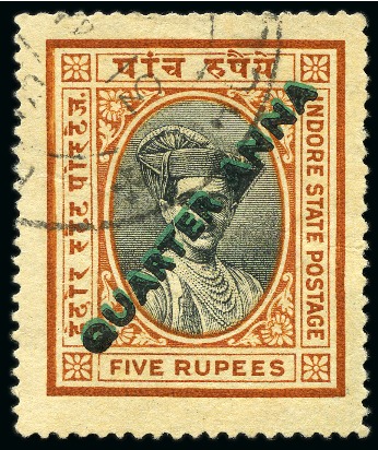 Stamp of Indian States » Indore 1927-1937 Exhibition collection neatly mounted on 19