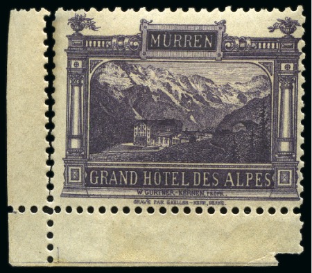 Stamp of Switzerland / Schweiz » Hotelpost Kleiner Posten Hotelpostmarken, alle ungebraucht und in gemischter Qualität