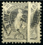 Stamp of Switzerland / Schweiz » Sammlungen Kleiner Posten stehende Helvetia und UPU, dabei Helvetia