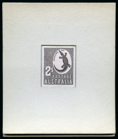 Stamp of Australia » Commonwealth of Australia 1948-56 Crocodile 2s chocolate, sunken die proof, very