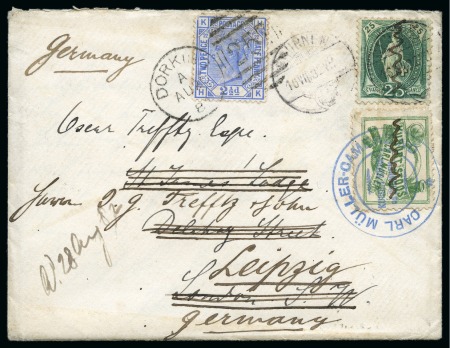 Stamp of Switzerland / Schweiz » Hotelpost 1882, Brief von Stoos nach London adressiert, da nach