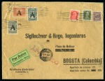 Stamp of Colombia » Airmails 1923, German Consular Mail, group of four large envelopes