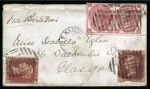 Stamp of Great Britain » 1854-1900 Postal History of the Perforated Line Engraved and Surface Printed Issues 1809-92 Collection of postal history from Scotland with 70 covers/fronts with interest in destinations