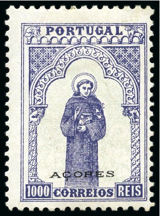 Stamp of Portuguese Colonies » Azores 1895 St Anthony of Padua 1/2r to 1'000r mint hr set of 15