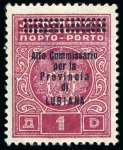 Stamp of Italy » Italian Occupations WWII » Lubiana (Ljubljana) 1941, Segnatasse, serie non emessa di 5 valori, molto