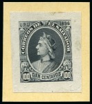 Stamp of Salvador 1896, Pictorial Issue, set of 12 Seebeck die proofs
