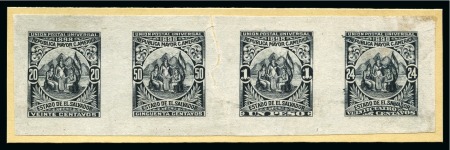 Stamp of Salvador 1898, Central American Union, complete set of 12 die