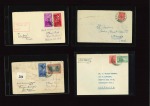 Stamp of Tibet 1953 Everest Expedition: Group of 6 covers from members of the Expedition and one incoming