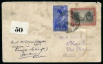 Stamp of Tibet 1953 Everest Expedition: Group of 6 covers from members of the Expedition and one incoming