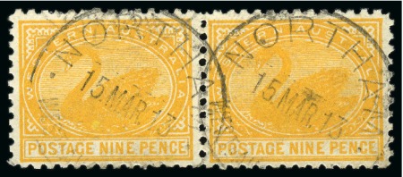 Stamp of Australia » Western Australia 1905-12 watermark Crown over "A", perf 11 9d. orange-yellow