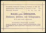Stamp of Great Britain » Postal Stationery 1870 (Oct 1) 1/2d lilac postcard sent within Birmingham showing a very fine and clear strike of the Birmingham duplex cancel on the FIRST DAY OF ISSUE