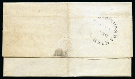 Stamp of Jamaica 1846 (5.2) Folded local cover from Spanish Town to