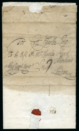 Stamp of Jamaica 1710 (9.5) Folded cover with single page letter from