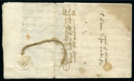 Stamp of Large Lots and Collections Europe: 1420-1865. 24 stampless covers incl. rare early