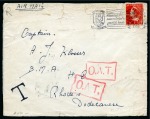 Stamp of British Occupation of Italian Colonies AEGEAN ISLANDS: 1946 Incoming cover from Netherlands to B.M.A. HQ, underpaid and franked on the reverse with 1d, 2d and 3d postage dues