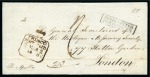 Stamp of Large Lots and Collections Ceylon: 1836-1910, Exhibition collection attractive 3-colour 1860 franking to England (ex Hackmey)