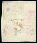 Stamp of Persia » 1868-1879 Nasr ed-Din Shah Lion Issues » 1876 Narrow Spacing (SG 15-19) (Persiphila 13-17) 1876 1kr. carmine, setting  I showing types 'AB/CD',